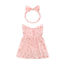 Baby Dress Newborn Baby Girl Dress 1 Year Baby Dress Birthday headband pink party tutu toddler kids clothing outfit