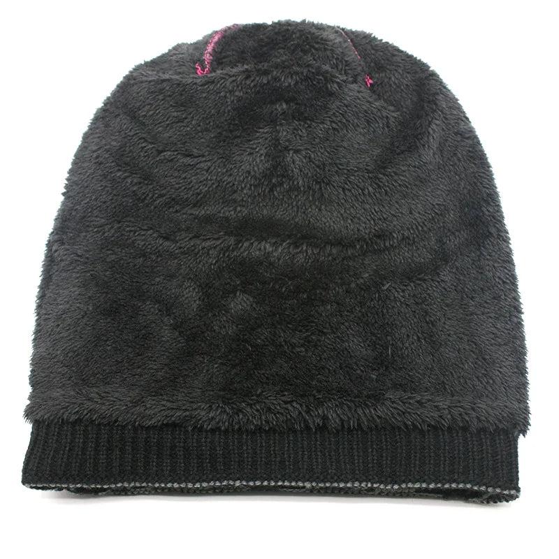 Winter hats for men Knitted wool Beanies plus velvet Warm Cap bonnet Hip hop Caps For Men Woman's