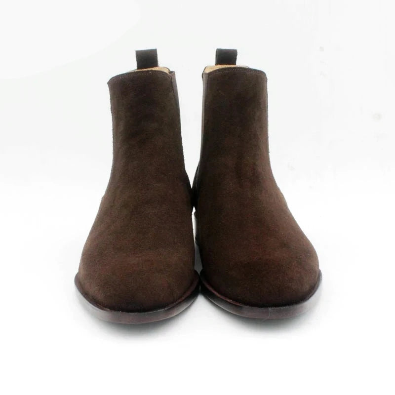 men's Chelsea boot genuine calf leather bottom outsole calf leather upper handmade