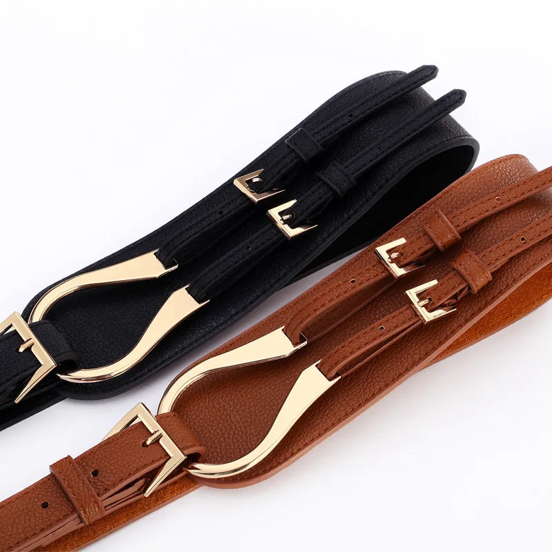 Women Belt for Dress for Blazer Solid Leather Accessories