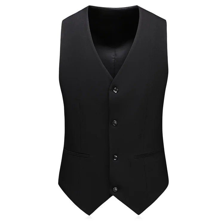 Black Suits for Men Latest Coat Pant Waistcoat Designs Formal Male Suit Luxury Slim Fit Mens Wool Suits