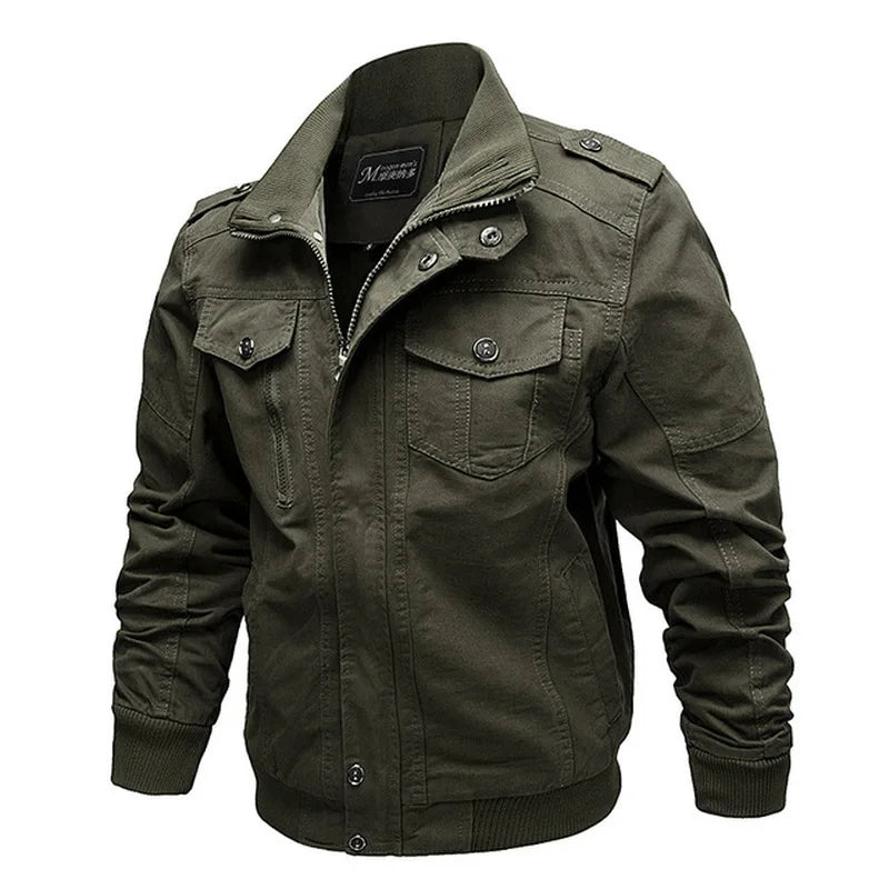 Mens Jackets Military Style Army Jackets Clothes Mens Bomber Jeans Jackets Streetwear Cotton