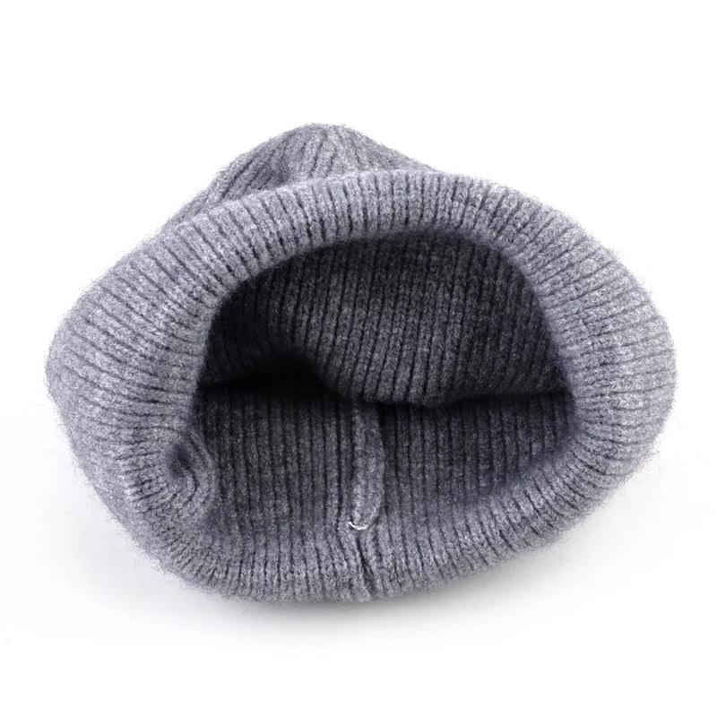 Solid color Winter Hats for Women Knitted Wool Beanies Outdoor skiing cap woman's Casual Beanie Gorros men Unisex Bonnet