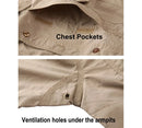Men's Tactical Shirts Summer Lightweight Quick Drying Shirts Army Military Shirts Long Sleeve Outdoor Work Cargo Shirts