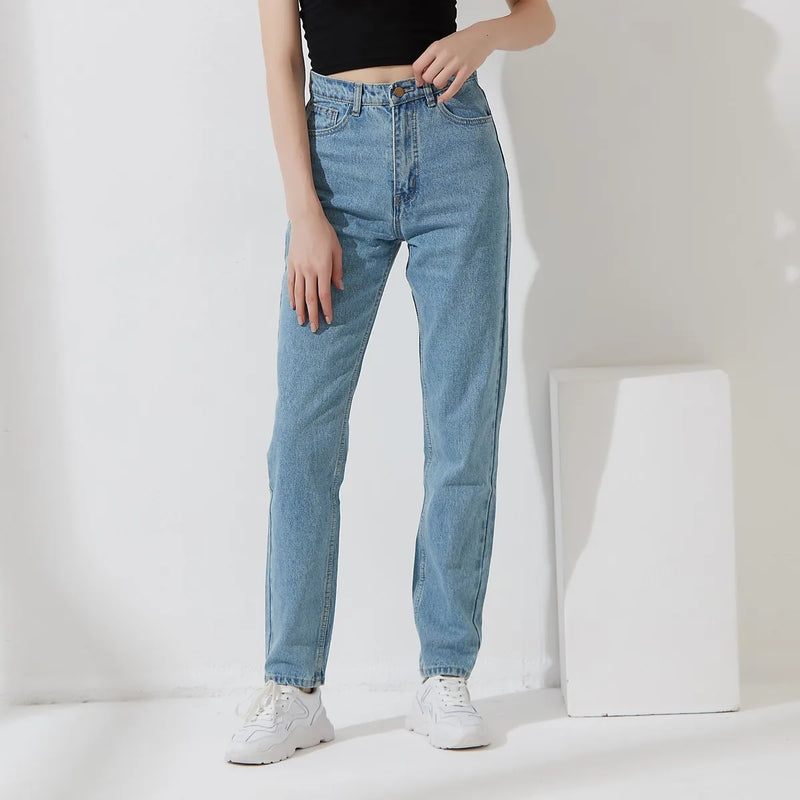 Basic Women Jeans Harem Pants Female Streetwear Vintage Denim