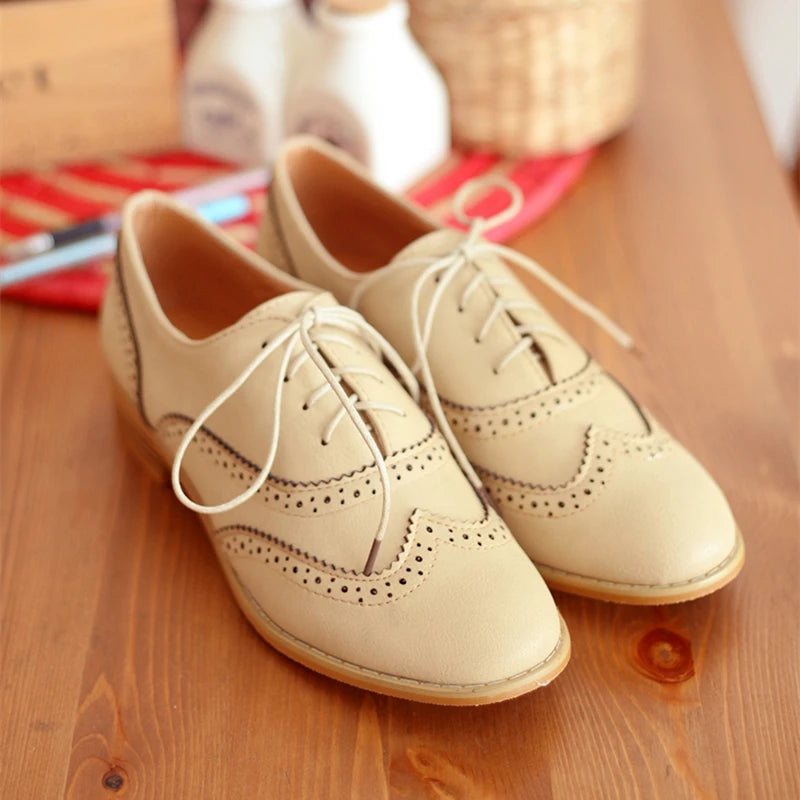 Casual Women's Flat Oxford Shoes For Women Loafers Spring Autumn Flats Shoes Female