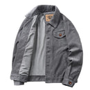 Men's Corduroy Jackets Male Outerwear Solid Oversized Retro Casual Jacket Coat Men Clothing Coats