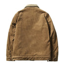 Casual Winter Cargo Thick Jacket Men's Windbreak Warm Padded Plus Velvet Outerwear Coat