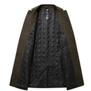 Winter coat men casual pockets luxurious male clothing pockets warm trench comfortable outwear