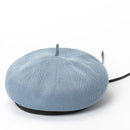 French Women Beret Spring Summer Girl Beret Breathable Adjustment Draw String Leather Beret Painter Cap