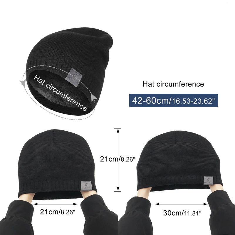 Winter Hats for Woman Man Beanie Caps Solid Warmer Bonnet Ladies Plush Casual Cap