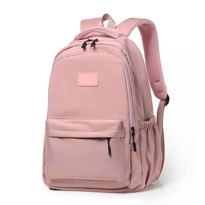Classic Solid Backpack For Girls Large Capacity Bags Multifunction Student Book Bag Waterproof Bags