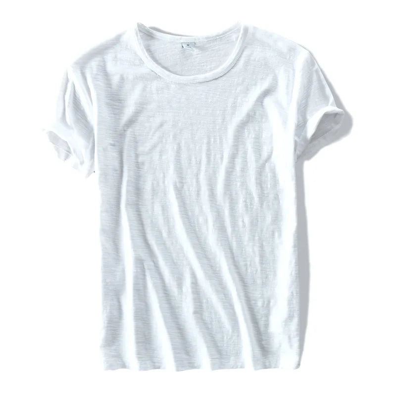 T Shirt Men Summer Short Sleeve for Men T-shirt Round Neck Breathable Soft