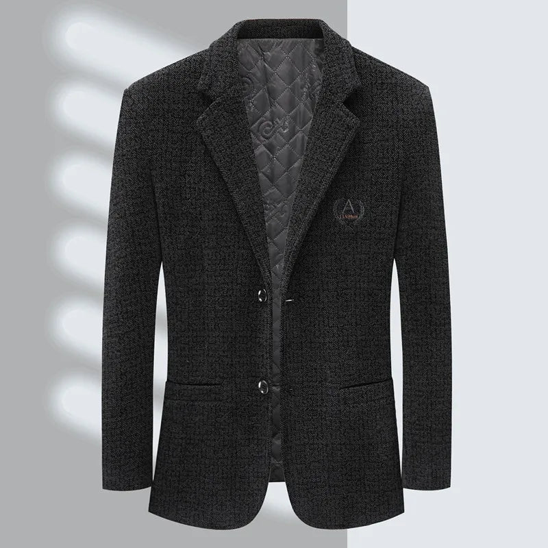 Men's Slim-fit Trend Banquet Handsome Casual Suit Tweed Suit Jacket