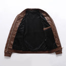 Autumn Winter Men's Jackets Casual Men  Coats Men Fleece Lined Warm Biker Jacket Clothing