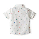 Baby Boy Set Toddler Kids Clothes Children Short Sleeve Shirt Suspender Bow Tie Shorts Kids Casual Suits