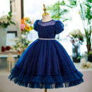 Children's Evening Gown Autumn Kids Performance Clothes Wedding Birthday Party Christening Dresses For Girls Baptism