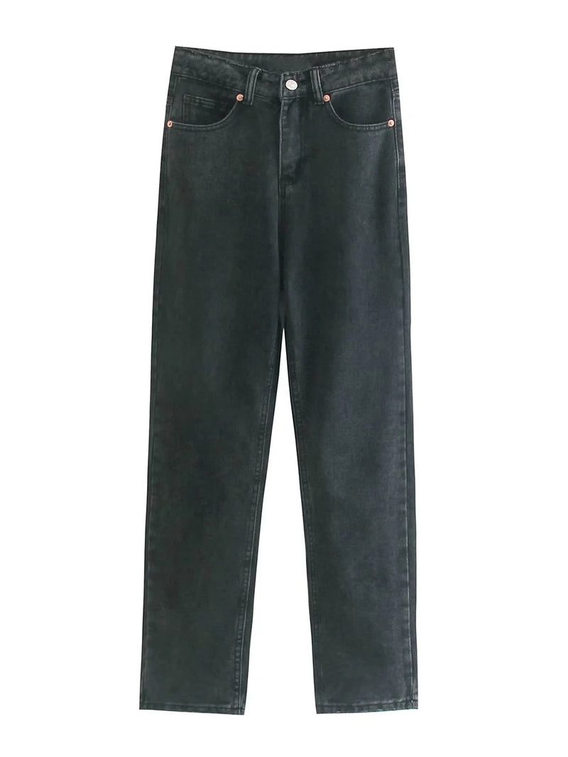 Women Denim Pencil Pants With Zipper Spring Summer Slim High Waist Female Casual High Street Basic Jeans