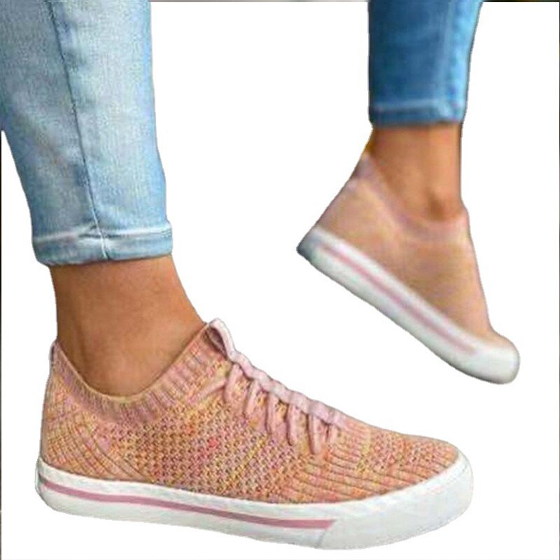 Women Sneakers Breathable Knitting Sock Casual Shoes Women