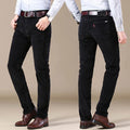 Men Corduroy Classic Straight Fit Flat Front Pants Cotton Trouser Stylish and Comfortable Pants