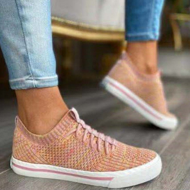 Women Sneakers Breathable Knitting Sock Casual Shoes Women