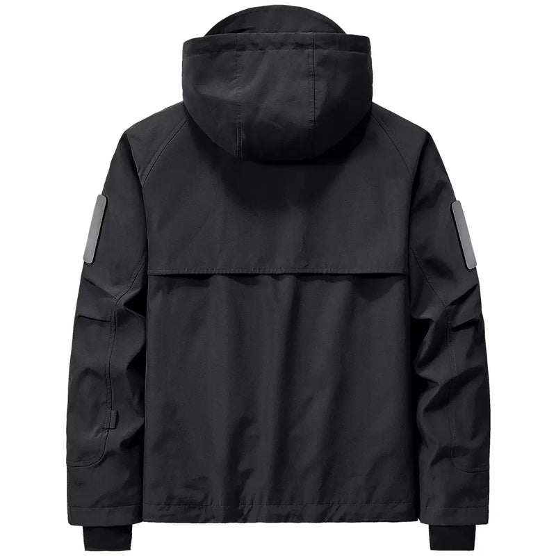 Hooded Jackets Men Military Multi Pockets Coats Windbreaker Hip Hop Streetwear Male Clothes