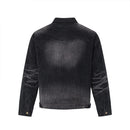 Corduroy Jacket Mens Retro Streetwear Autumn Winter Fleece Lapel Thick Outerwear Men