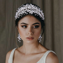 YouLaPan Europe Bridal Hair Accessories Wedding Headpiece Bridal Headband Alloy Flower Women Headwear Bridesmaid Headdress HP349