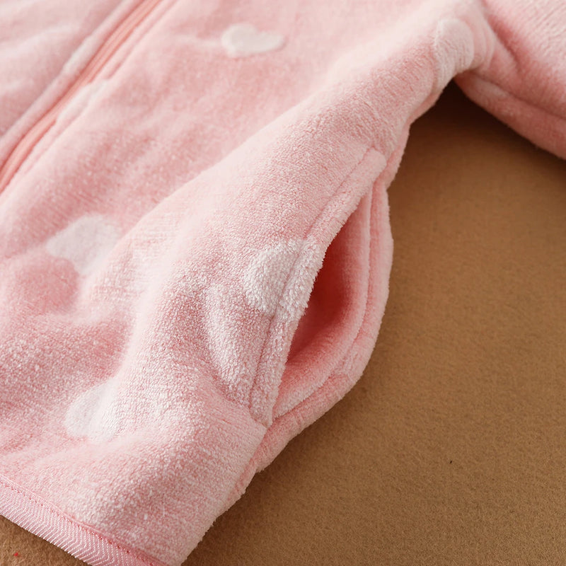 Kids Girls Jacket Autumn Winter Warm Coat For Baby Girls Cute Outwear Children's Clothing