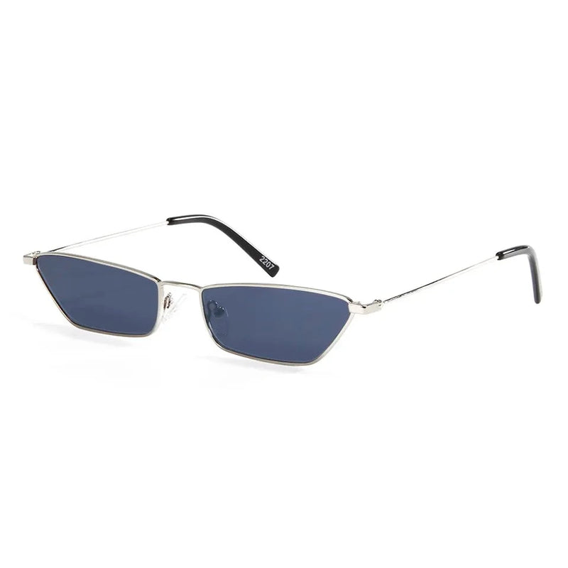 Nickel-Free Metal Cat Eye Shape Sun Glasses Small Lens Cool Summer Sunglasses