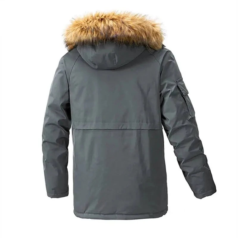 Men Parkas Thicken Warm Winter Hooded Coats Jackets For Men Winter Coat Men With Fur