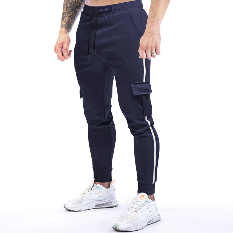 Men Elastic Sport Casual Trousers Man Breathable Pants Quick Dry Running Sweatpants Man Clothing Streetwear