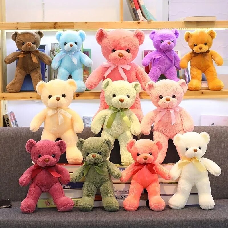 Cute Teddy Bear Living Room Sofa Doll Bear Pillow Doll Plush Toy Girl Birthday Holiday Gift