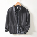 Autumn Winter Casual Velvet Shirts for Men Clothing Solid Keep Warm