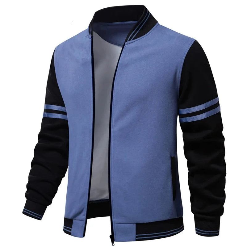 Jacket Men Spring Autumn Baseball Jacket Coat Casual Sleeve Patchwork Jacket Coat Male Outerwear