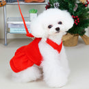Cute Princess Dog Chest Clothes Harness Vests With Leash Puppy Walking Pet