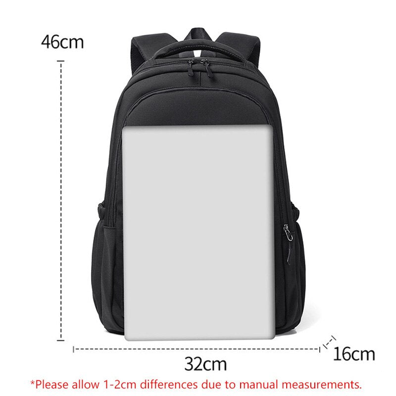 Classic Solid Backpack For Girls Large Capacity Bags Multifunction Student Book Bag Waterproof Bags