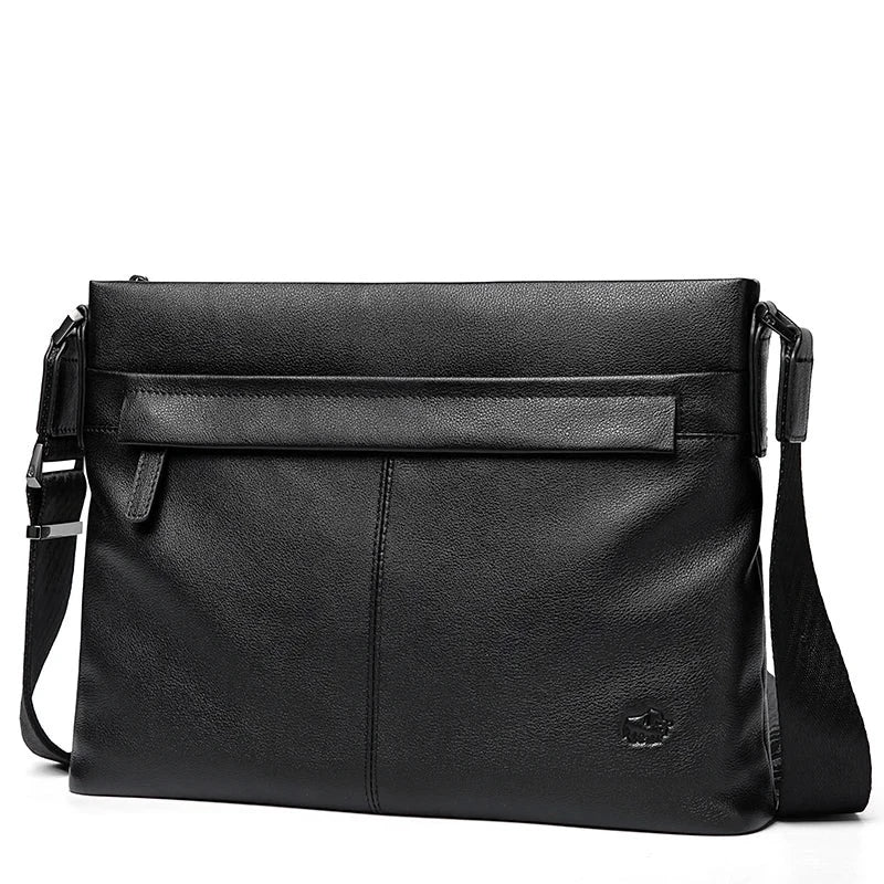 Male Genuine Leather Messenger Bags Crossbody Casual Bags for Men Free Shipping