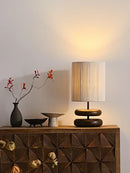Creative Bedside Table Lamp Walnut Wood Retro Table Lamp