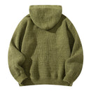 Autumn Winter Men's Cardigan Sweater Coat Fabric Crisp Shape Handsome Trend Hooded Sweater