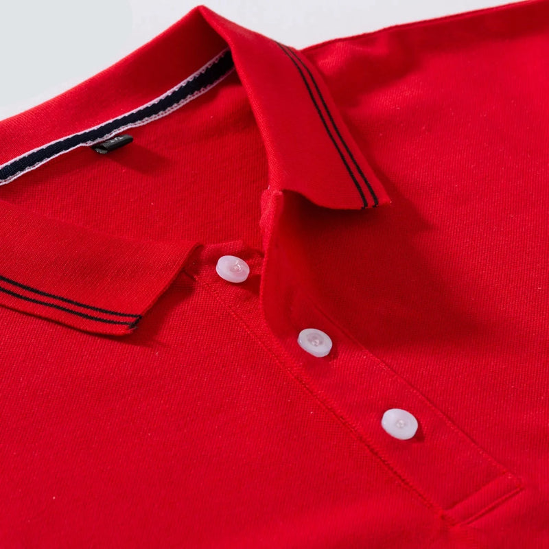 Solid Polo Shirt Men Short Sleeve Plain Casual Business Basic Polo Shirts Male Tops