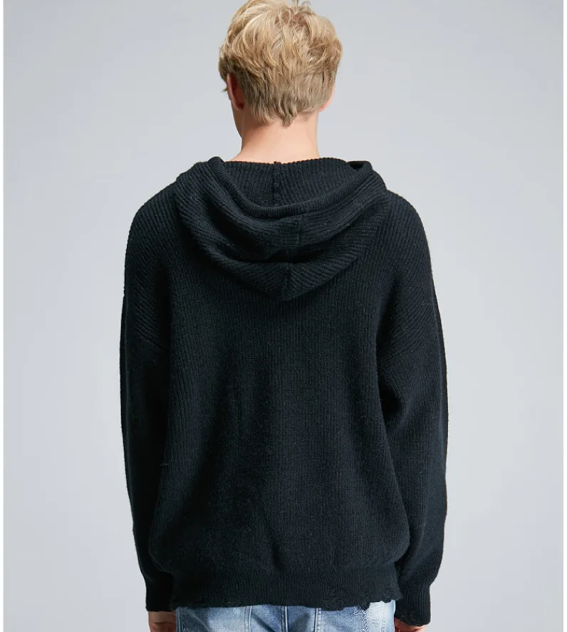 European and American popular men's Pullover Hooded Sweater youth men's sweater