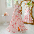 Elegant Flower Beach Party Girls Dress Summer Bridesmaid Wedding Princess Prom Dresses Graduation Birthday Evening Kids Clothing