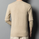 Autumn Winter Solid Sweater Men Business Elastic Knitting Pullover Slim