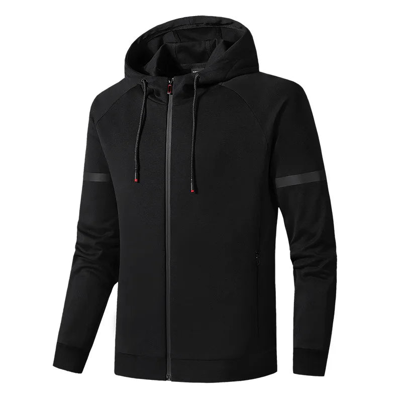 Spring autumn Jacket Hoodie Men Thick Casual