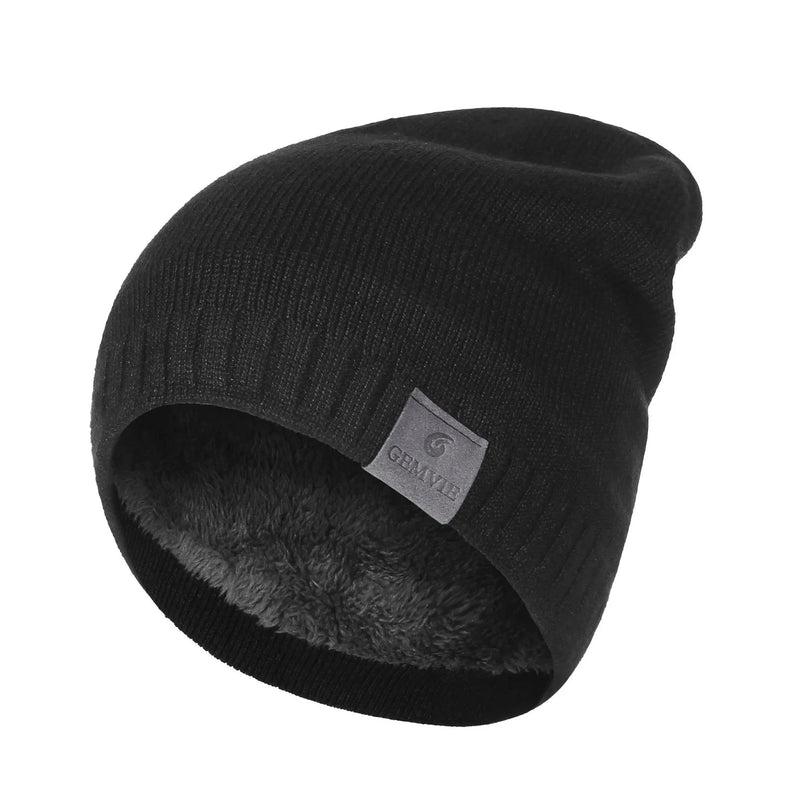 Winter Hats for Woman Man Beanie Caps Solid Warmer Bonnet Ladies Plush Casual Cap