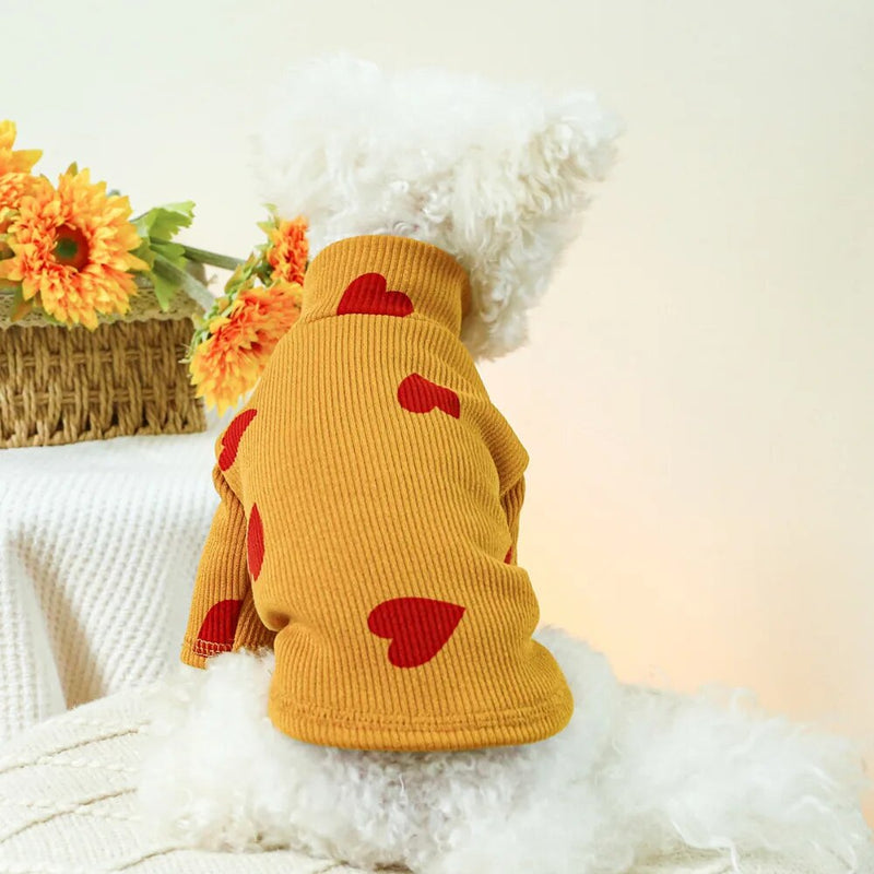 Puppy Sweater Winter Autumn Cat Desinger Pullover Pet Cute Cartoon Knitwear Small Dog Warm Clothes Yorkshire Pomeranian Poodle