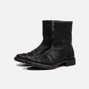 Designer Men Genuine Leather Chelsea Boots Spring Autumn Handmade High Top Shoes