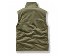 Autumn Winter Men's Fleece Warm Padded Vests Men Stand Collar Army Tactical Waistcoats Men Windbreaker Jackets