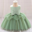Ceremony Voile Birthday Dress For Baby Girl Clothes Baptism Bow Princess Dress Girls Dresses Party Wedding Gown